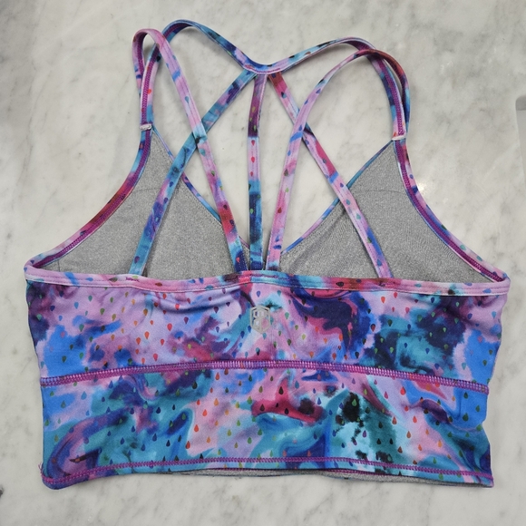Born Primitive Rhapsody Sports Bra - Long Line Strappy - Purple Rain - SZ Small - Picture 2 of 5